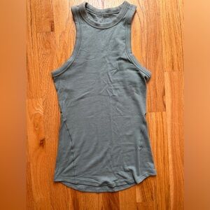 LULULEMON high neck tank - green - size 4
